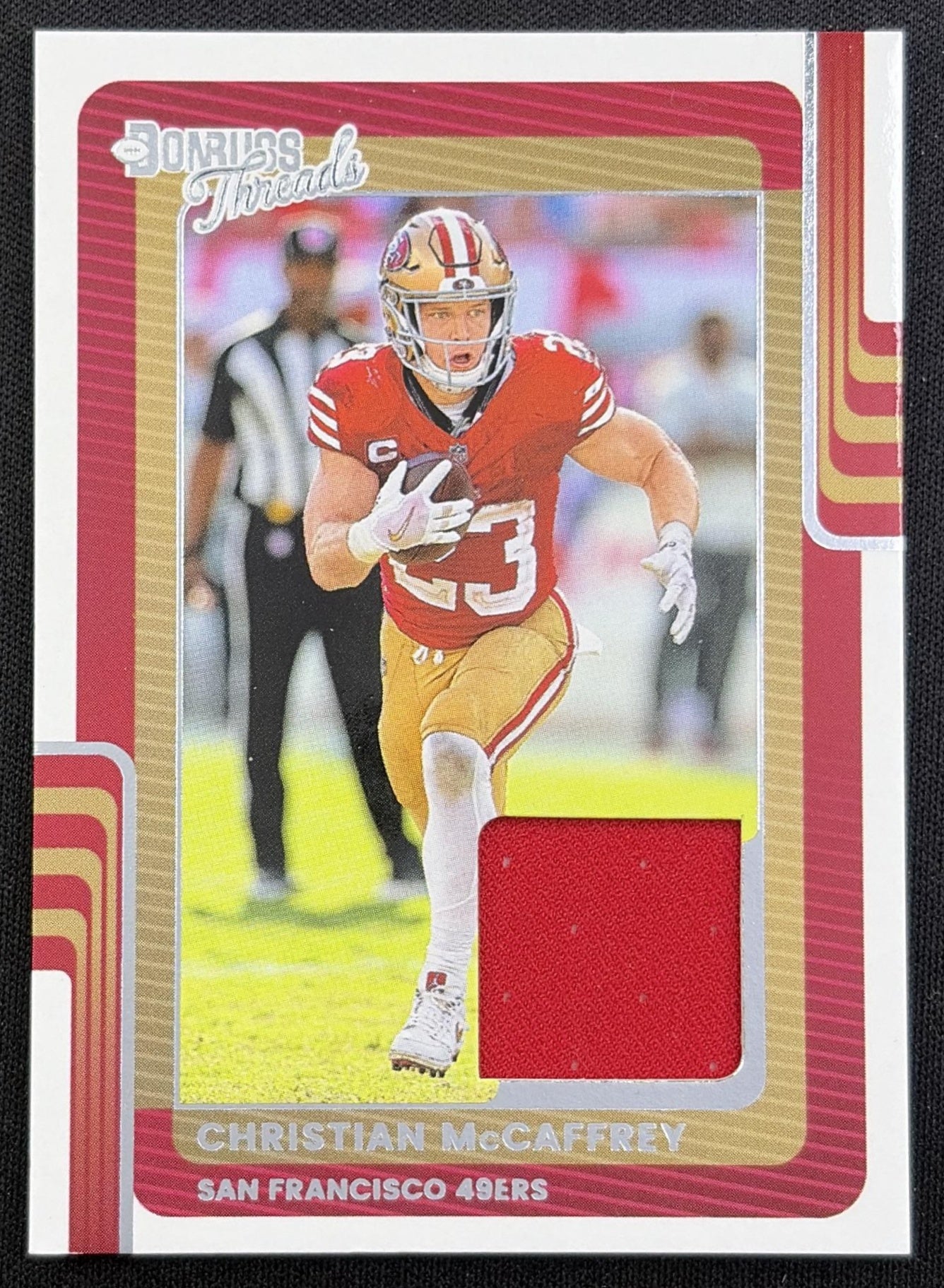 Christian McCaffrey 2025 Panini Donruss Threads 49ers