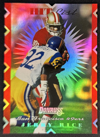 Jerry Rice 1996 Donruss Hit List /10000 49ers Sports Trading Cards