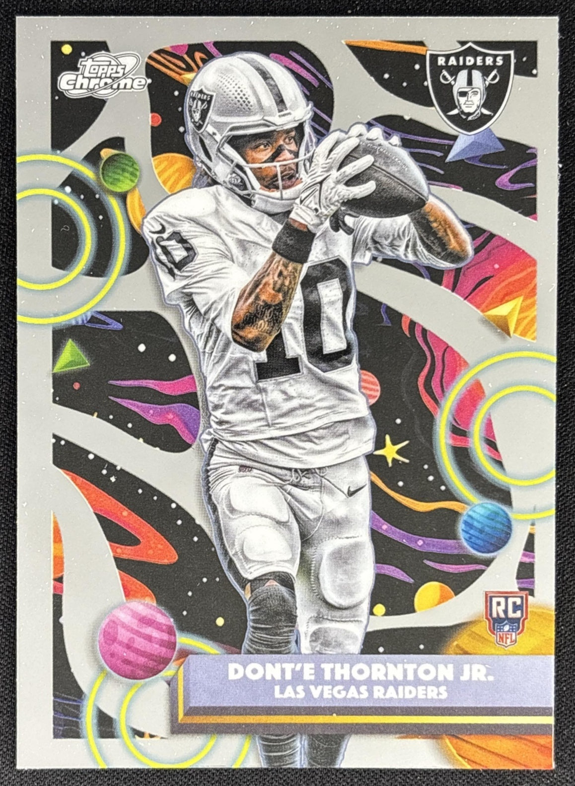 Dont'e Thornton Jr. 2025 Topps Cosmic Chrome Raiders