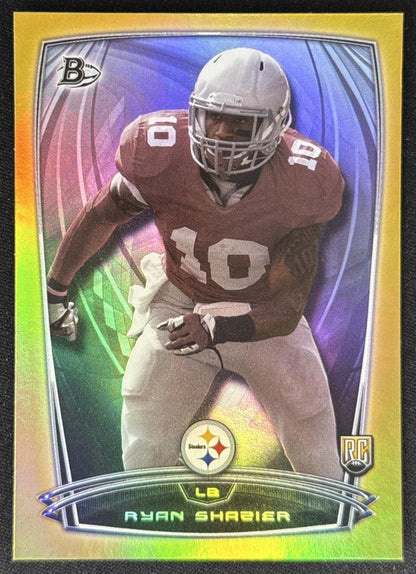 Ryan Shazier 2014 Bowman Rookies Gold /399 Steelers Sports Trading Card