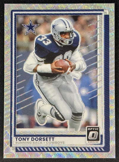 Tony Dorsett 2025 Panini Donruss Optic Wave Prizm /300 Cowboys Sports Trading Cards