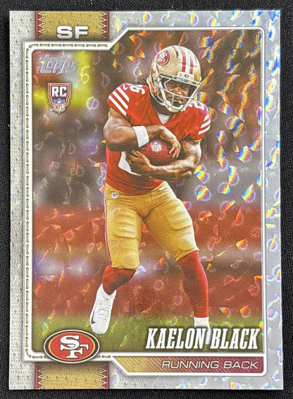 Kaelon Black 2026 Topps Crackle Foil 49ers