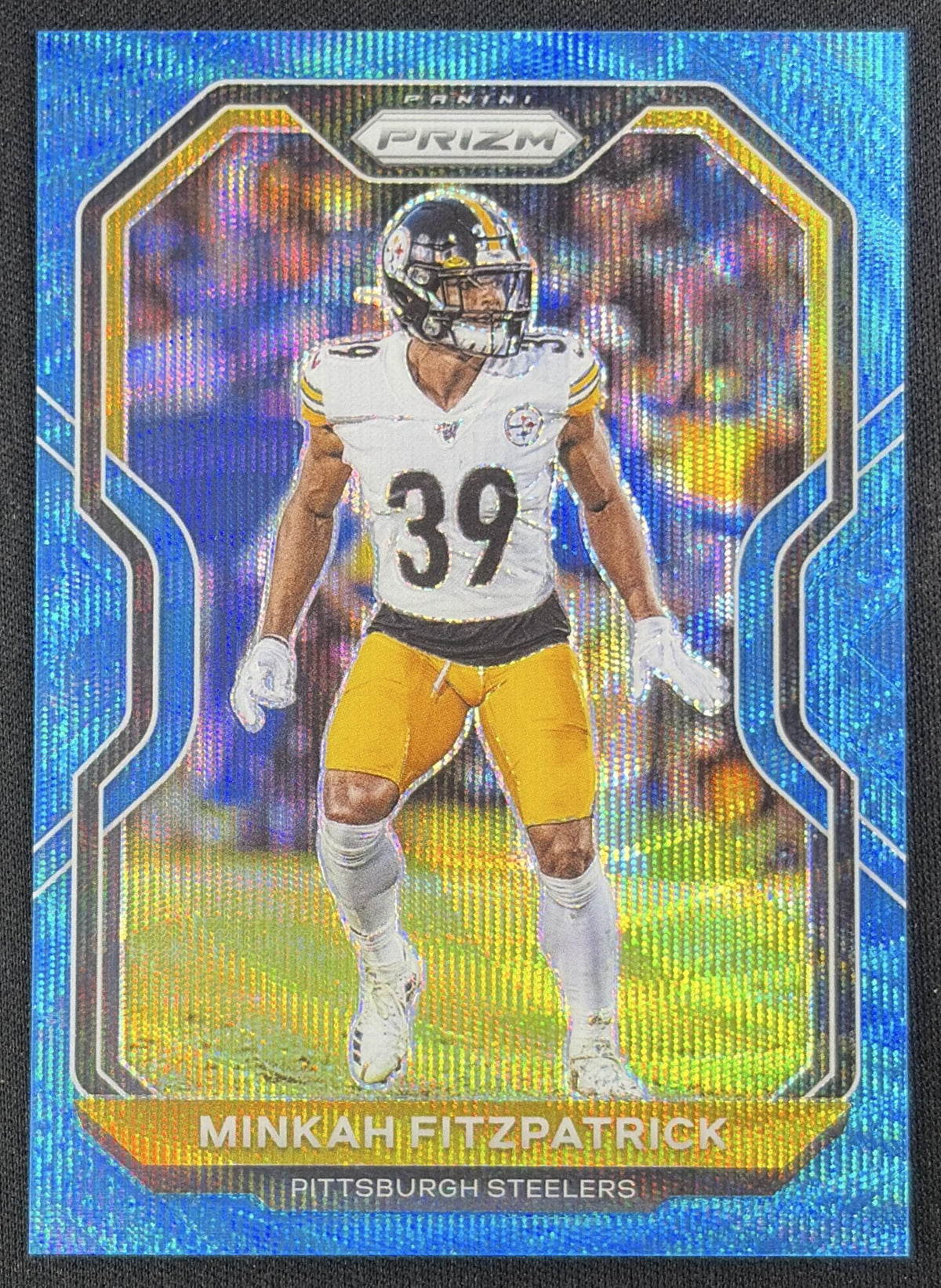 Minkah Fitzpatrick 2020 Panini Prizm Blue Wave /199 Steelers
