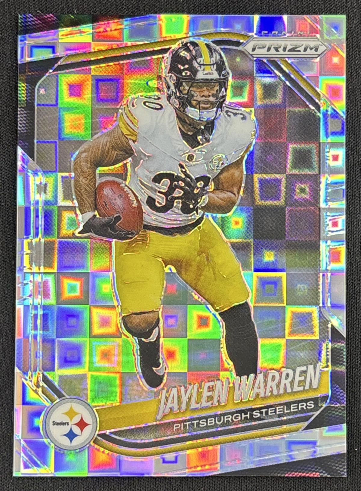 Jaylen Warren 2025 Panini Prizm Pandora /400 Steelers Sports Trading Card