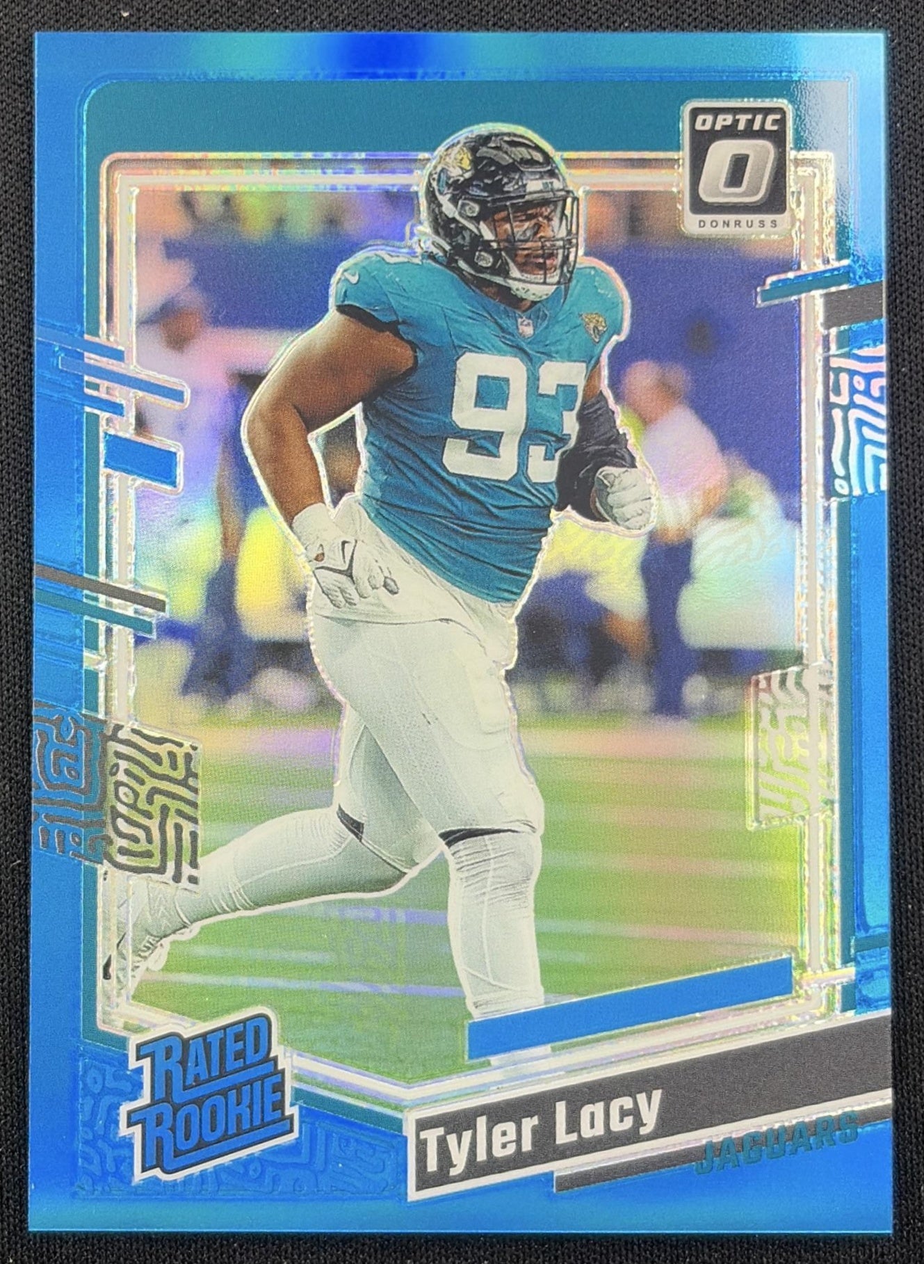 Tyler Lacy 2023 Panini Donruss Optic Aqua Prizm /299 Jaguars