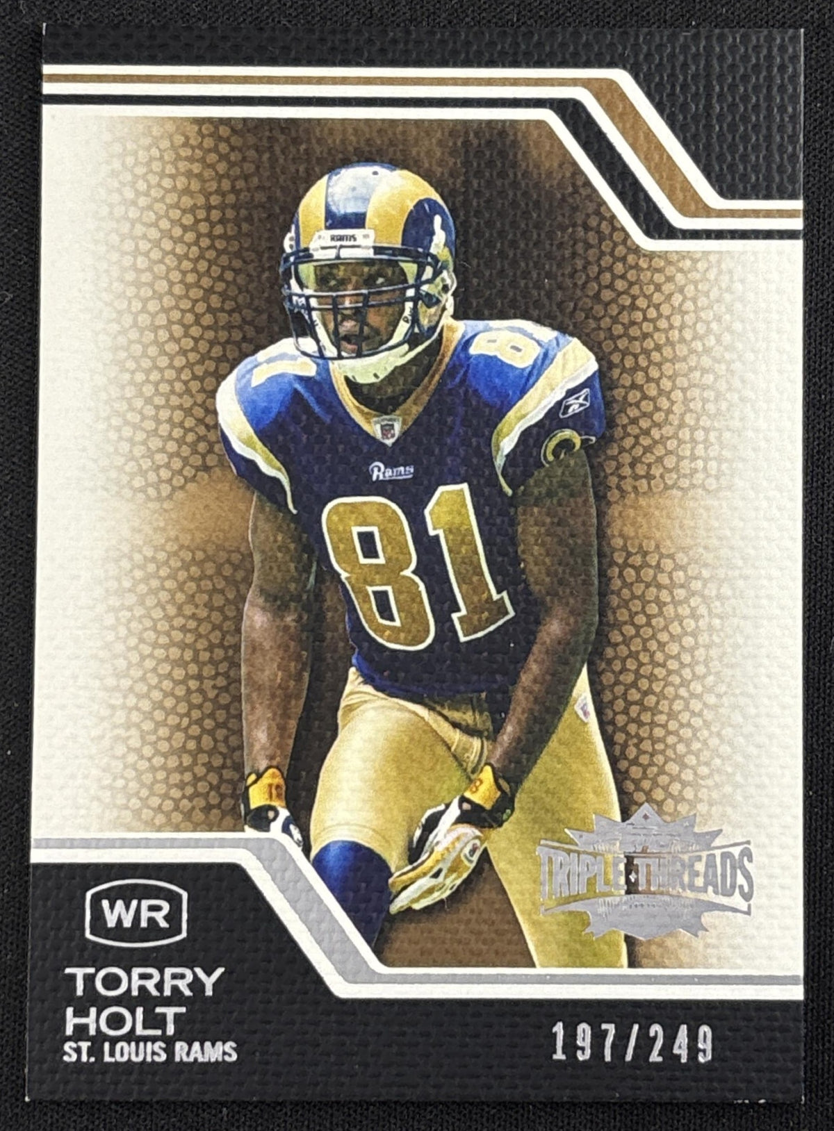 Torry Holt 2008 Topps Triple Threads Sepia /249 Rams Default Title Sports Trading Card