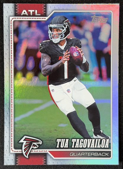 Tua Tagovailoa 2026 Topps Rainbow Foil Falcons front