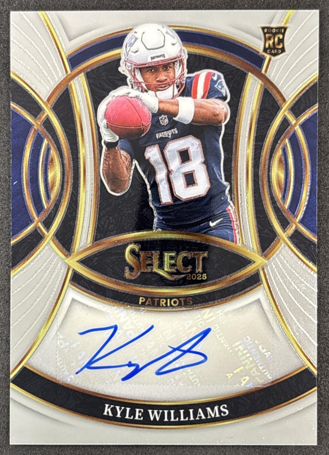 Kyle Williams 2025 Panini Select Rookie Signatures Patriots