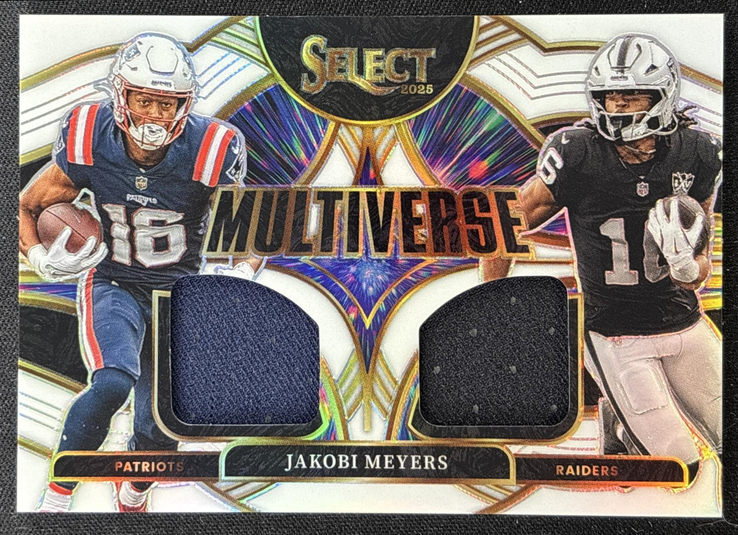 Jakobi Meyers 2025 Panini Select Multiverse Jerseys White Prizm /99 Patriots Raiders