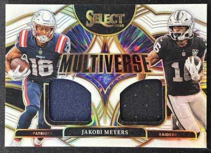 Jakobi Meyers 2025 Panini Select Multiverse Jerseys White Prizm /99 Patriots Raiders