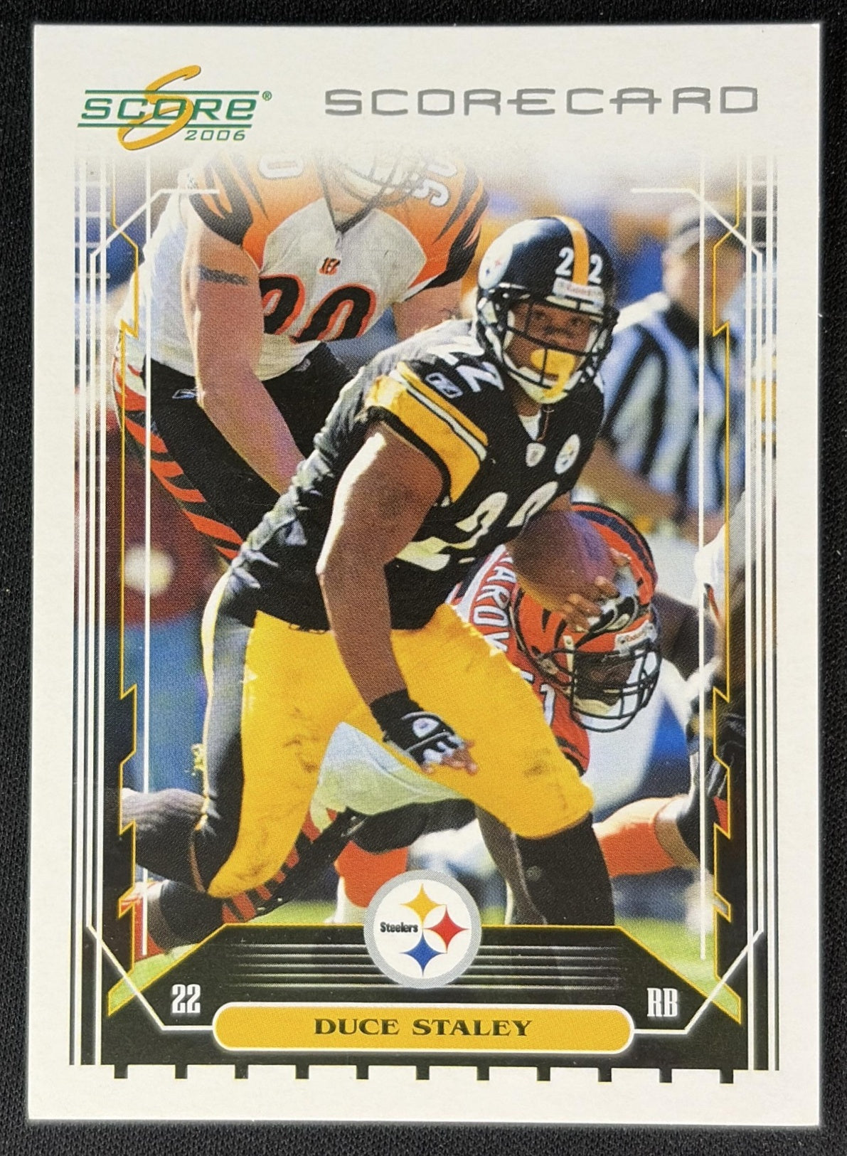 Duce Staley 2006 Score Scorecard /750 Steelers front