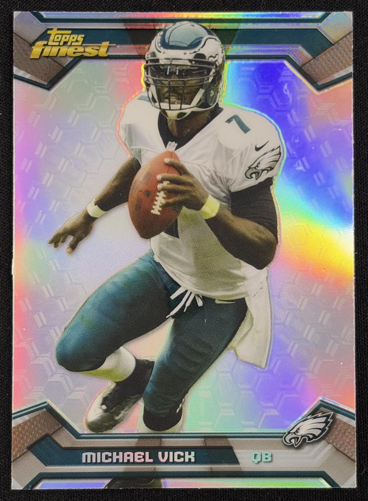Michael Vick 2013 Topps Finest Refractors Eagles - Front
