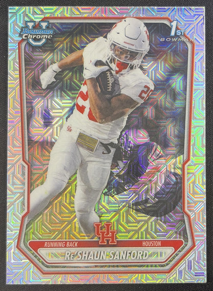 Re'Shaun Sanford 2026 Bowman Chrome Prospects Mojo Refractor Cougars