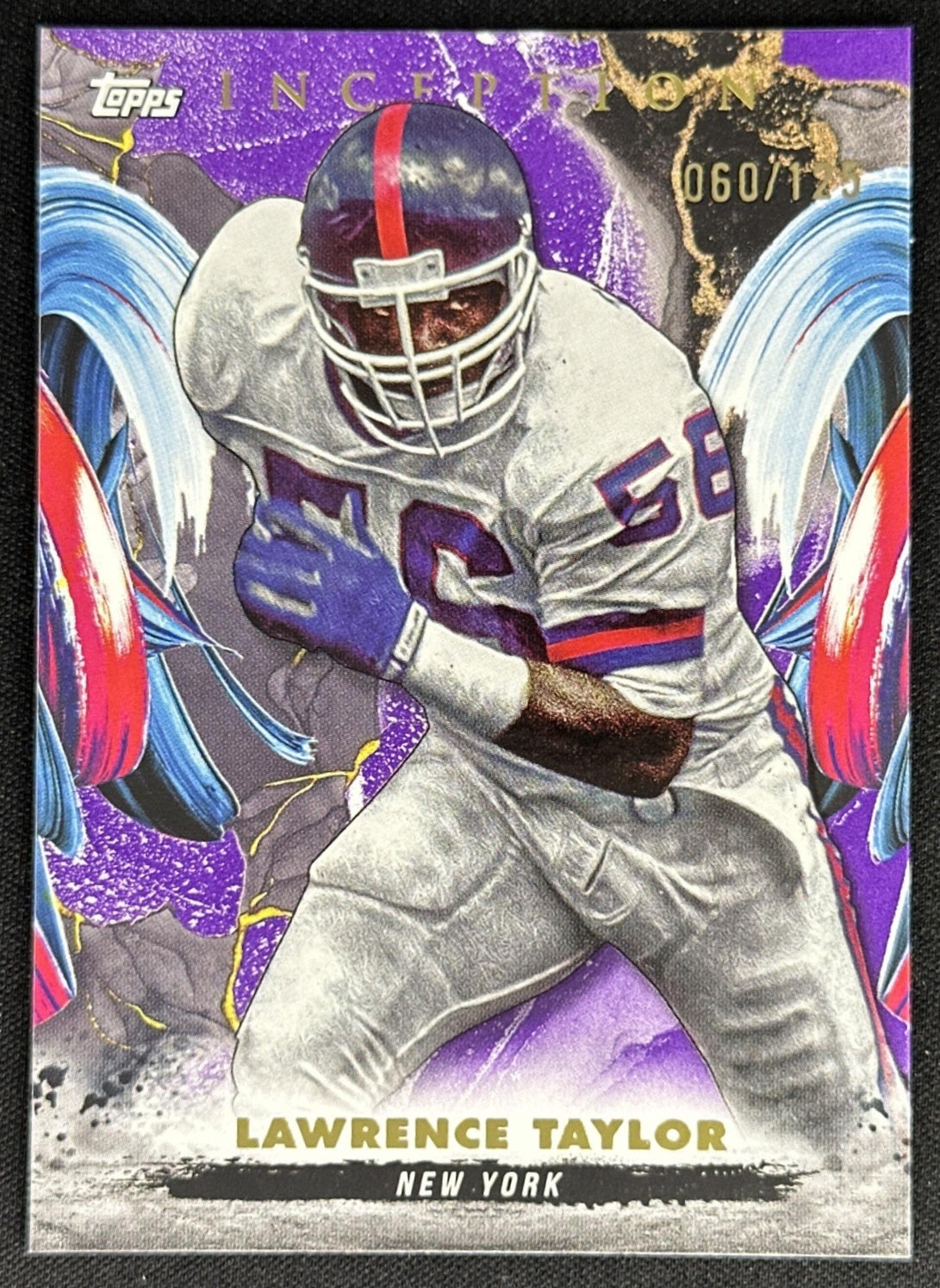 Lawrence Taylor 2024 Topps Inception Purple /75 giants