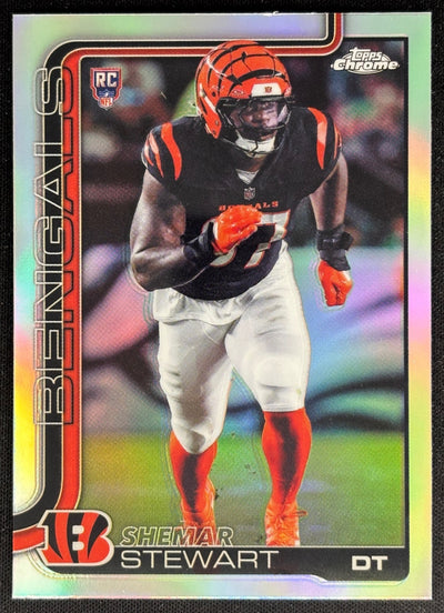 Shemar Stewart 2025 Topps Chrome Rookie Refractor Bengals Default Title Football