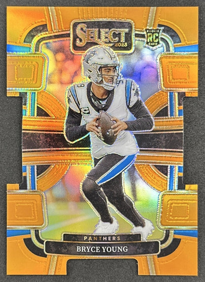 Bryce Young 2023 Panini Select Orange Die Cut /499 Panthers Sports Trading Cards