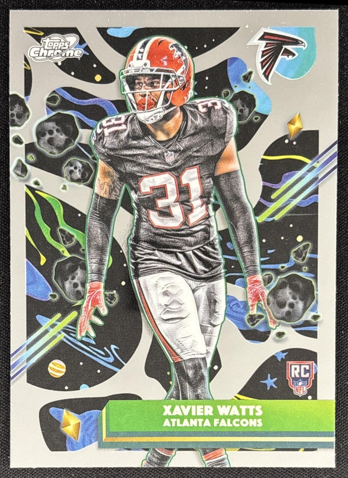 Xavier Watts 2025 Topps Cosmic Chrome Falcons