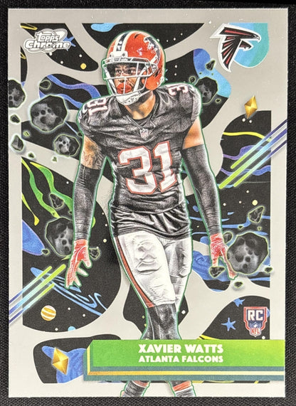 Xavier Watts 2025 Topps Cosmic Chrome Falcons