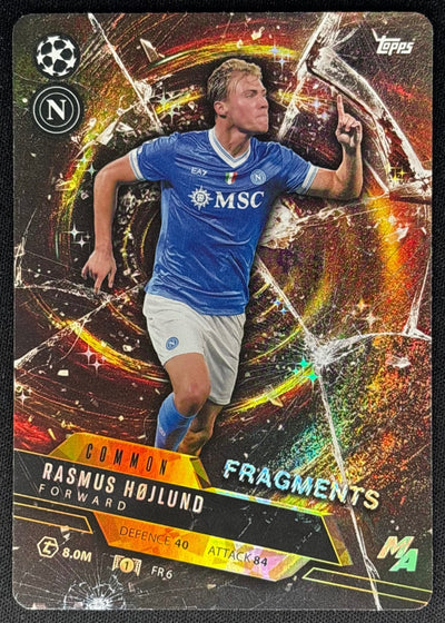 Rasmus Hojlund 2025 Match Attax Madness UEFA Champions League Fragments Napoli Default Title Sports Trading Cards