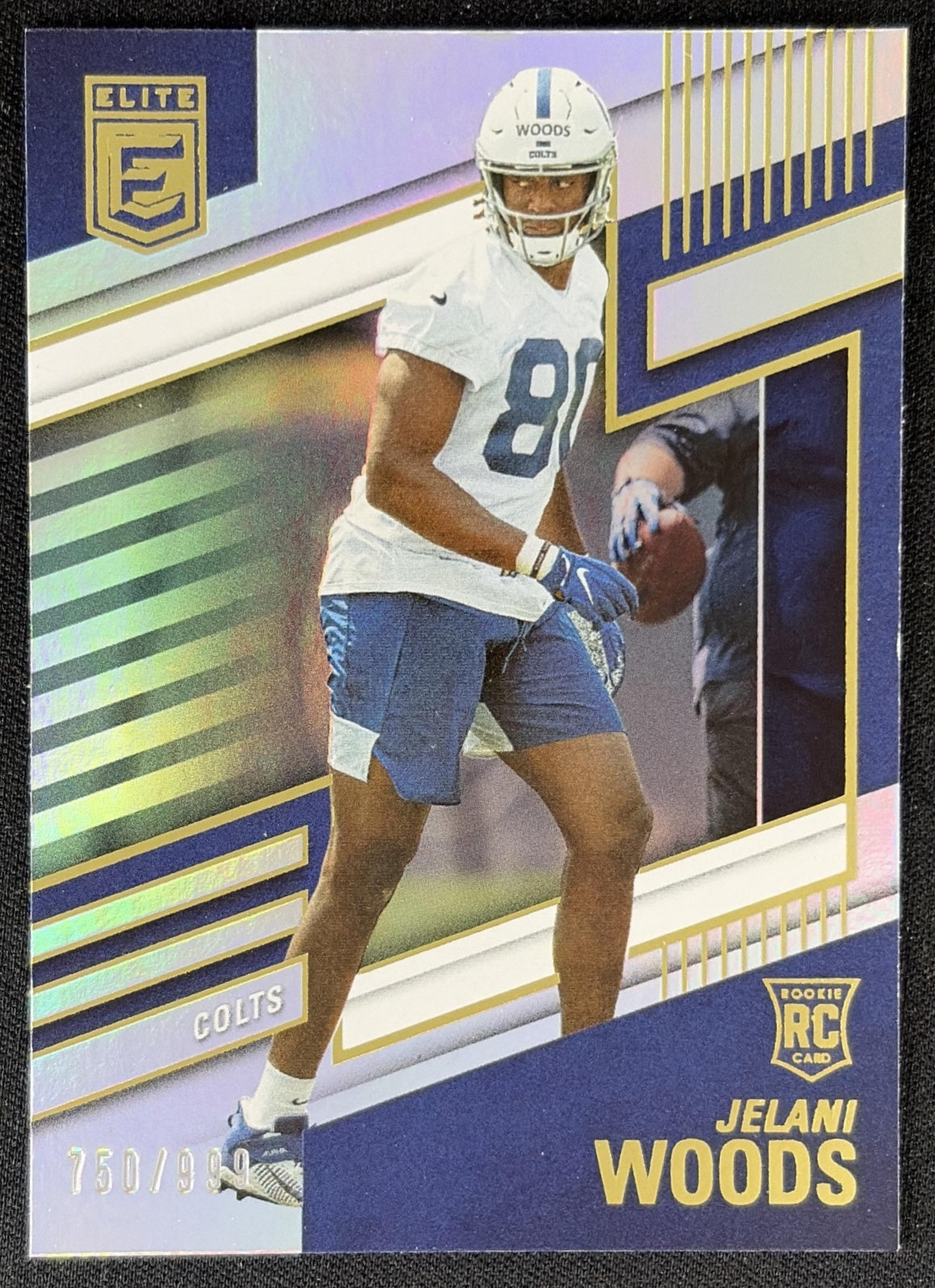 Jelani Woods 2022 Panini Donruss Elite /999 Colts