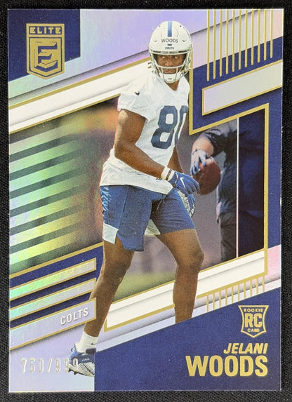 Jelani Woods 2022 Panini Donruss Elite /999 Colts