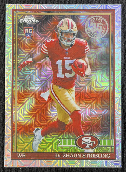 De'Zhaun Stribling 2026 Topps 1991 Chrome Rookie Mojo Refractor 49ers