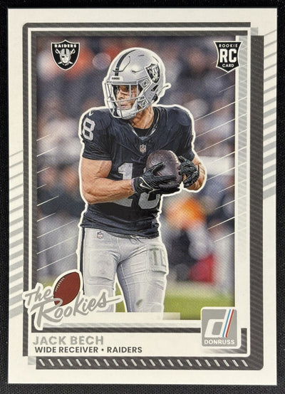 Jack Bech 2025 Panini Donruss Rookies & Highlights Raiders Sports Trading Cards