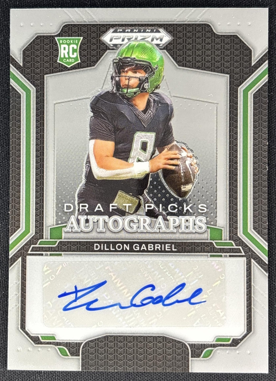 Dillon Gabriel 2025 Panini Prizm Draft Picks Auto Ducks front