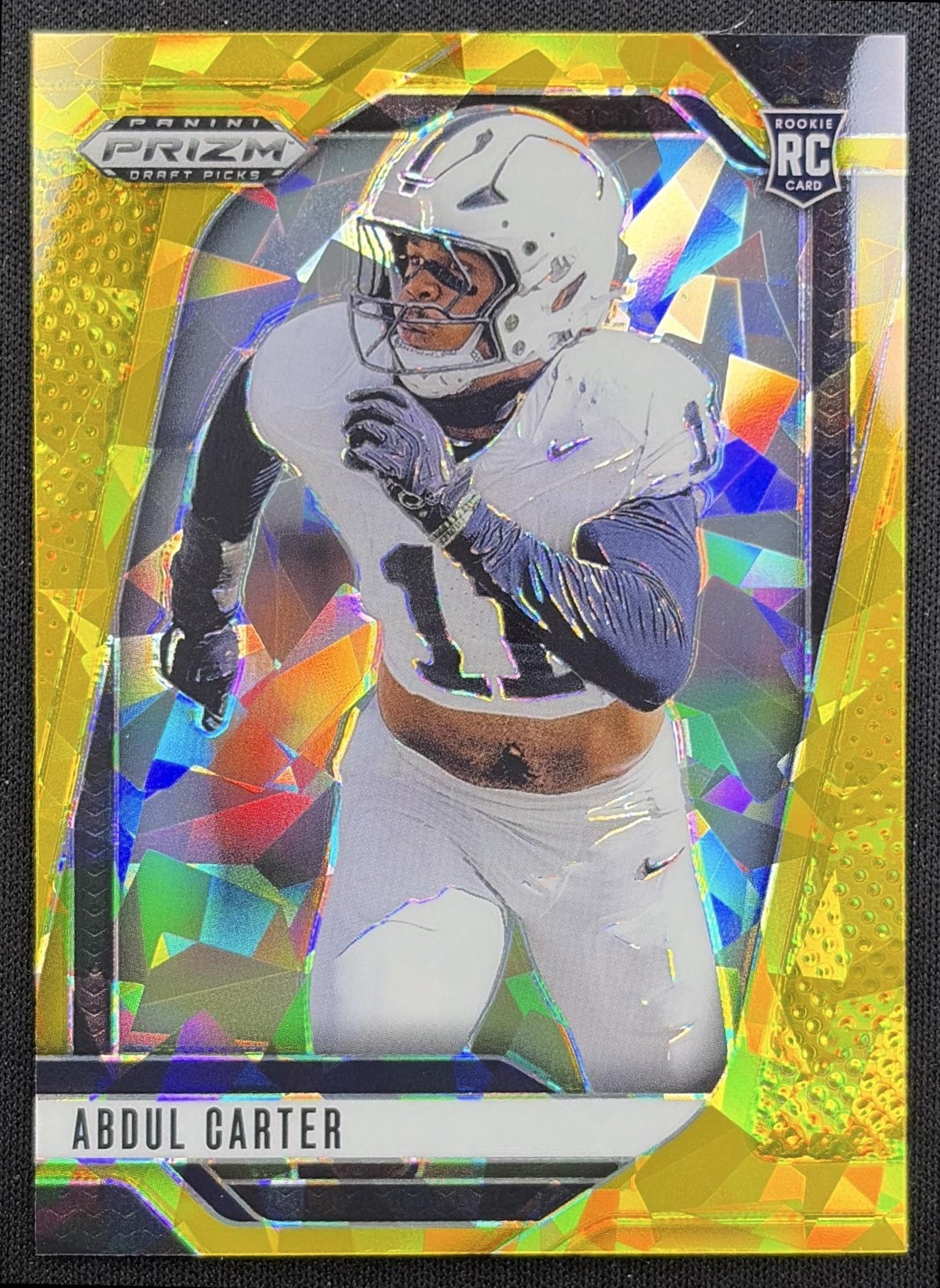 Abdul Carter 2025 Panini Prizm Draft Picks Gold Ice Nittany Lions