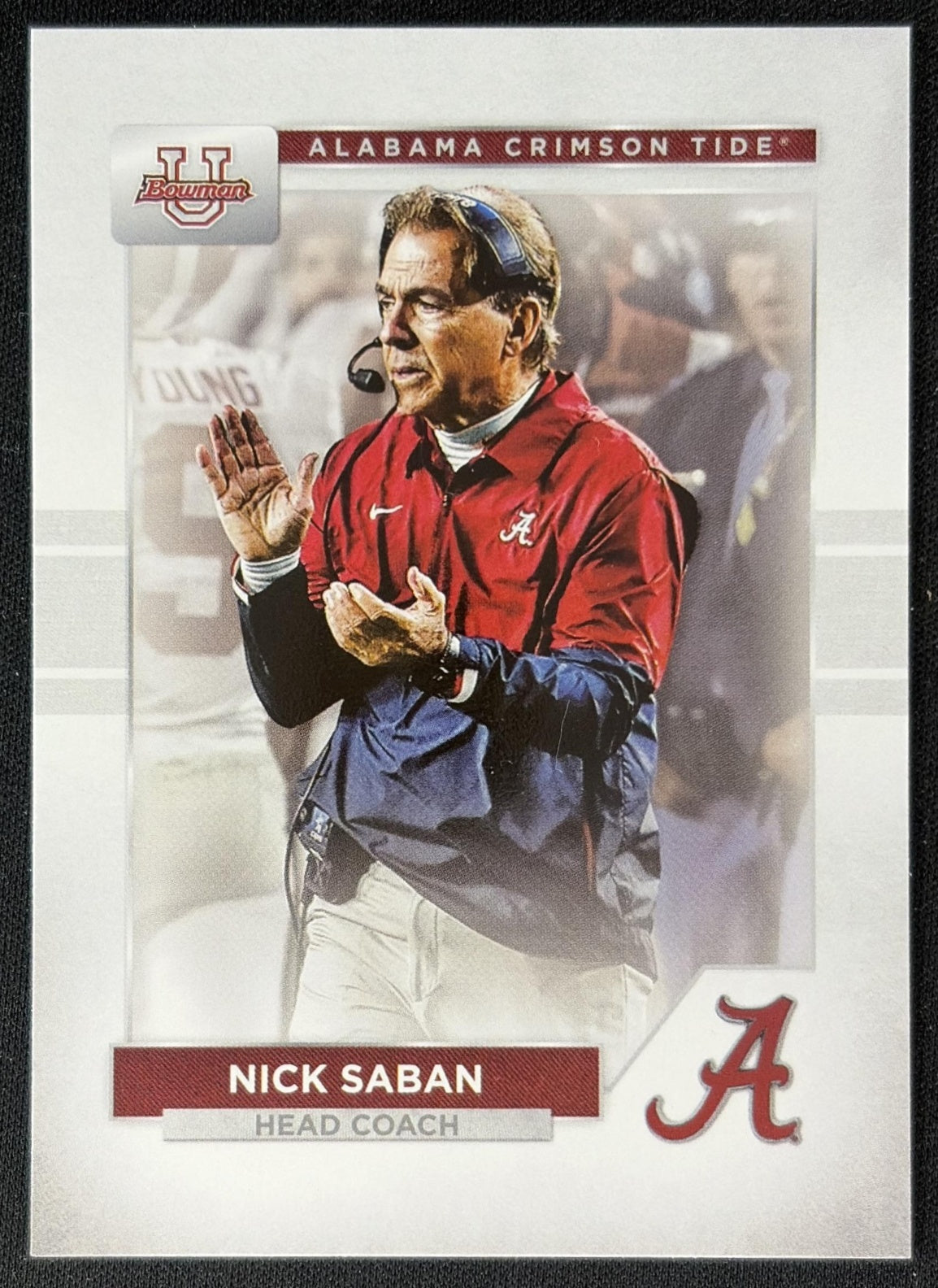 Nick Saban 2023 Bowman University Alabama Crimson Tide front