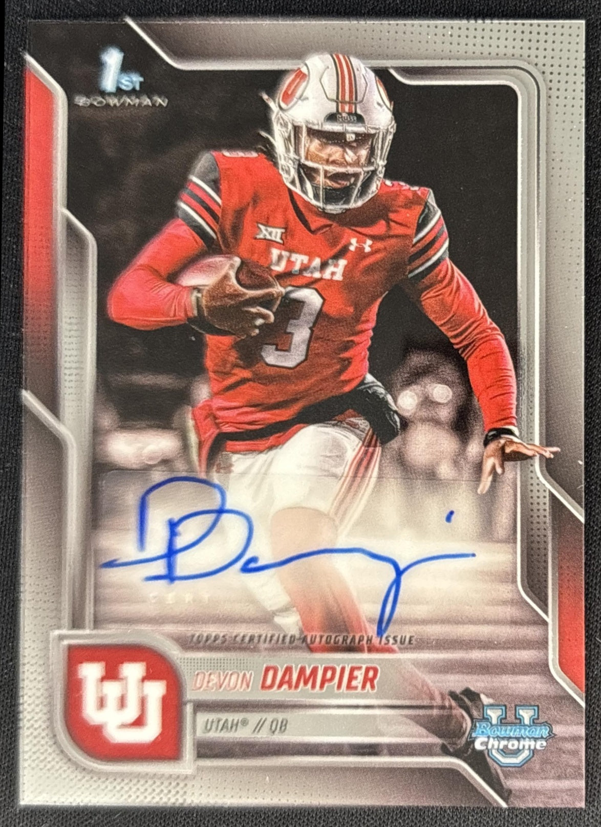 Devon Dampier 2025 Bowman Chrome University Prospect Auto Utes
