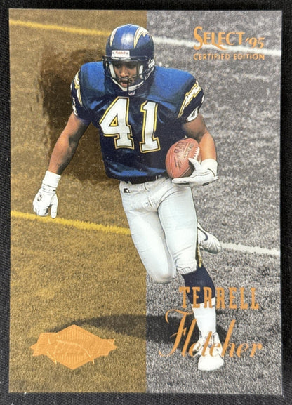 Terrell Fletcher 1995 Pinnacle Select Certified Chargers Sports Trading Card