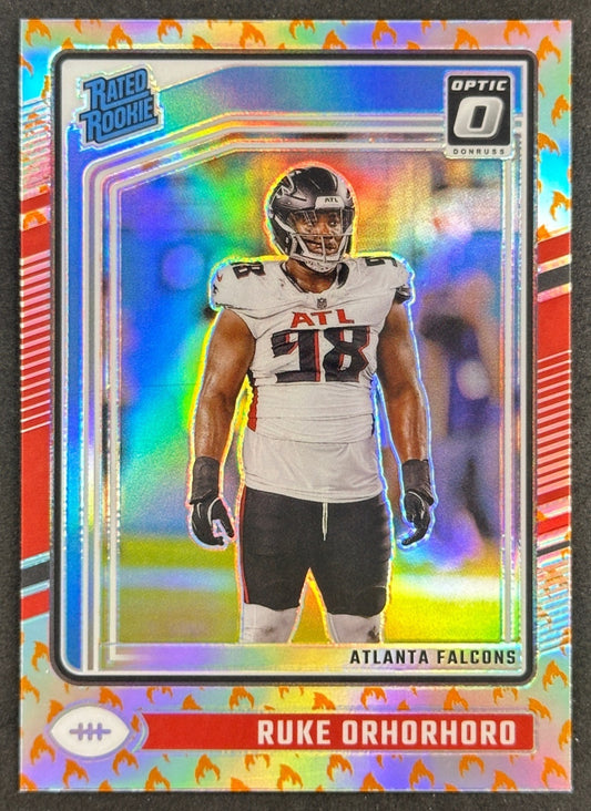 Ruke Orhorhoro 2024 Donruss Optic Fire Emoji Falcons
