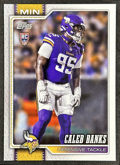 Caleb Banks 2026 Topps Flagship Rookie Vikings Sports Trading Cards