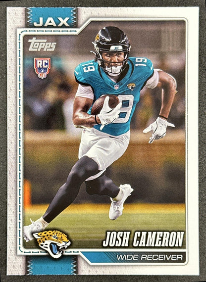 Josh Cameron 2026 Topps Flagship Rookie Jaguars Sports Trading Cards