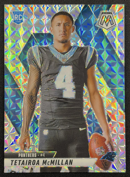 Tetairoa McMillan 2025 Panini Mosaic Rookie Variation Mosaic Prizm Panthers