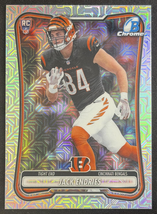 Jack Endries 2026 Bowman Chrome NFL Mojo Refractor Bengals