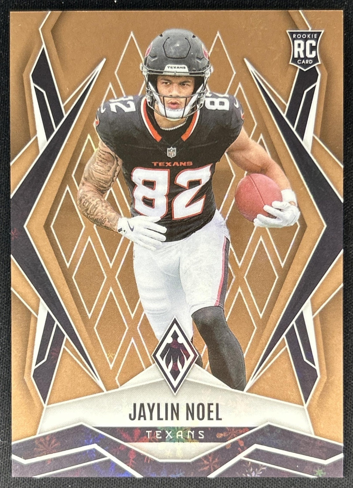 Jaylin Noel 2025 Panini Phoenix Bronze Winter Prizm /50 Texans front