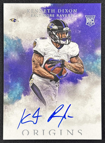 Kenneth Dixon 2016 Panini Origins Rookie Auto Ravens
