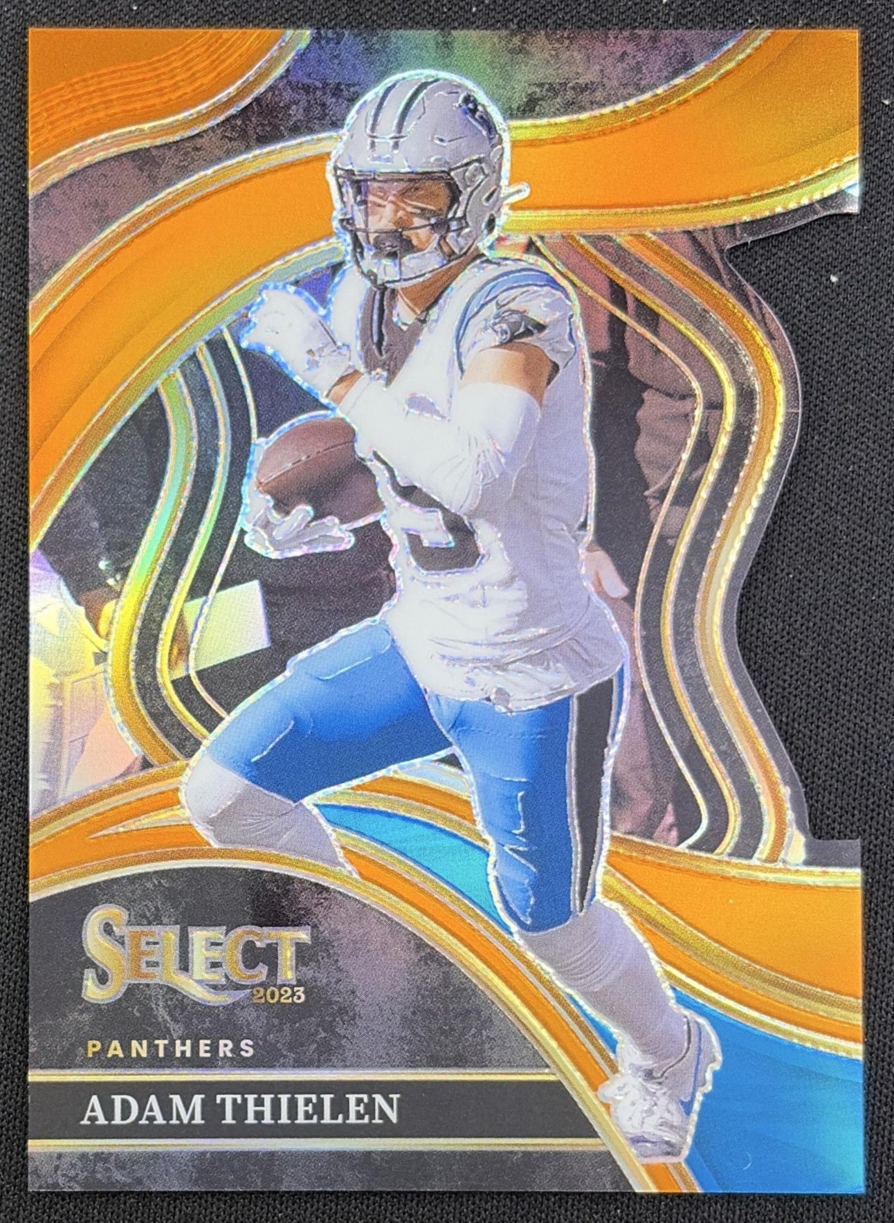 Adam Thielen 2023 Panini Select Orange Prizms Die Cut /399 Panthers