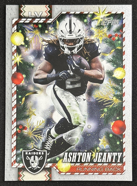Ashton Jeanty 2026 Topps Holiday Glitter Raiders | Las Vegas Raiders