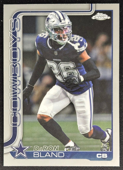DaRon Bland 2025 Topps Chrome Cowboys Sports Trading Cards