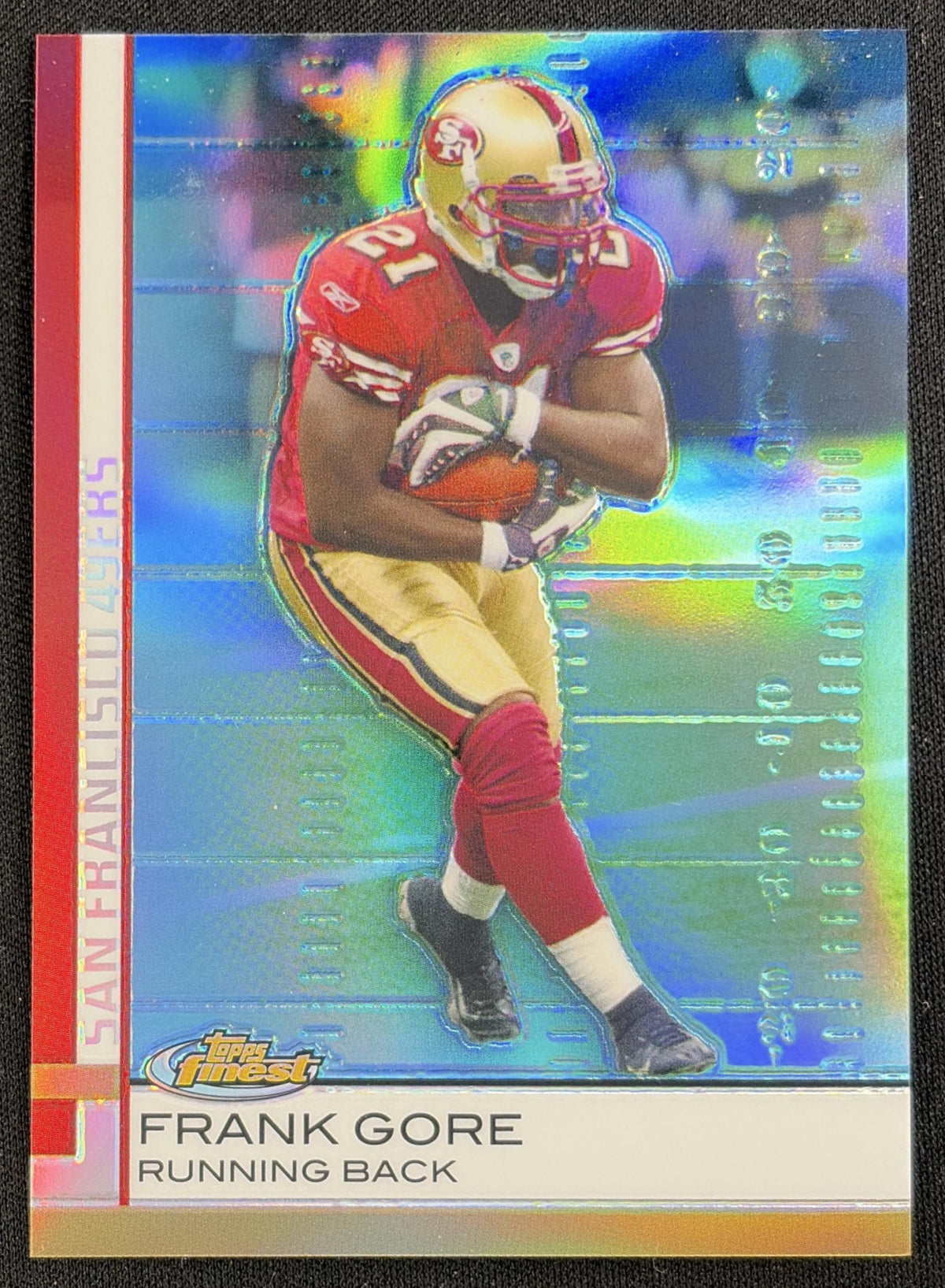 Frank Gore 2009 Topps Finest Blue Refractor /429 49ers