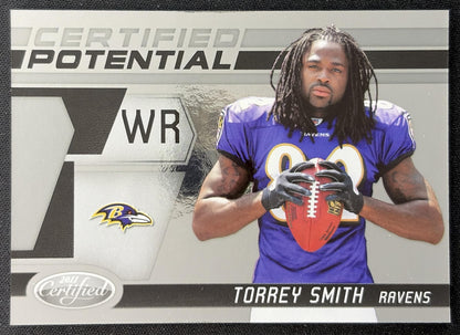 Torrey Smith 2011 Panini Certified Potential /999 Ravens front