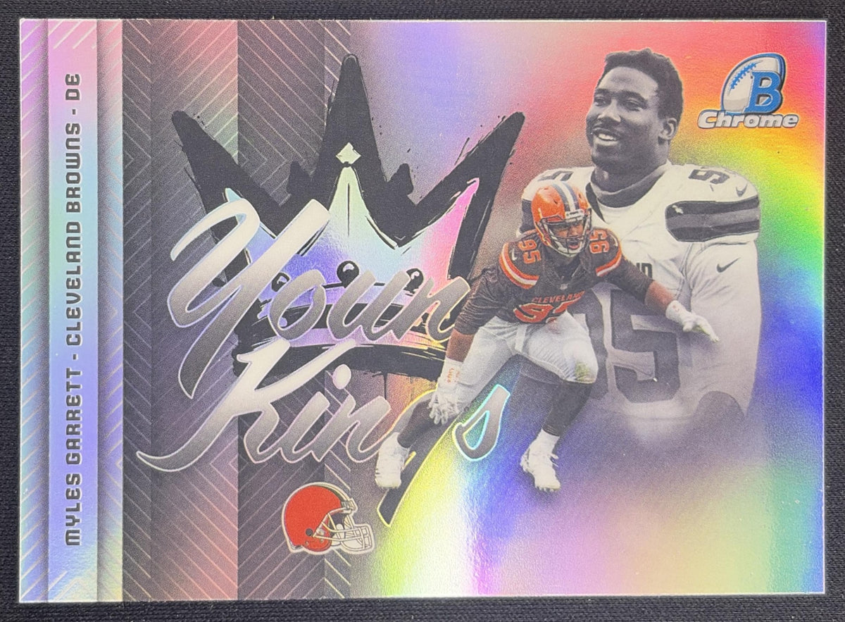 Myles Garrett 2026 Bowman Young Kings Chrome Refractor Browns Sports Trading Card