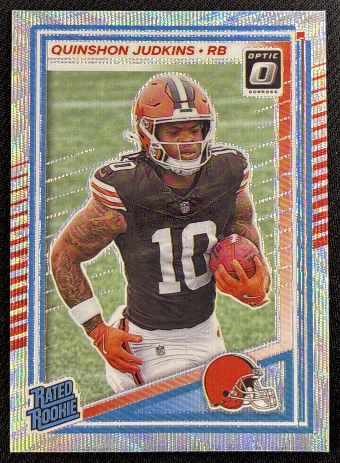 Quinshon Judkins 2025 Panini Donruss Optic Rated Rookie Wave Prizm /300 Browns