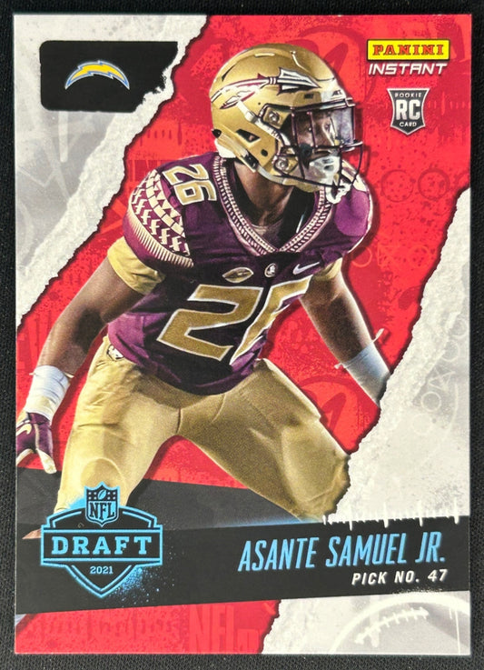 Asante Samuel Jr. 2021 Panini Instant NFL Draft Night Chargers