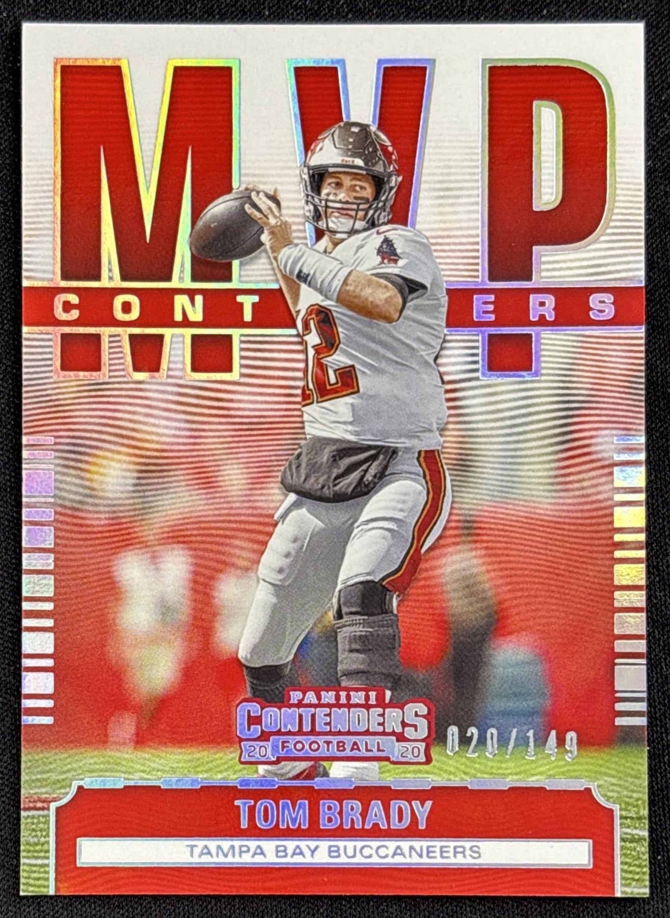 Tom Brady 2020 Panini Contenders MVP Silver /149 Buccaneers