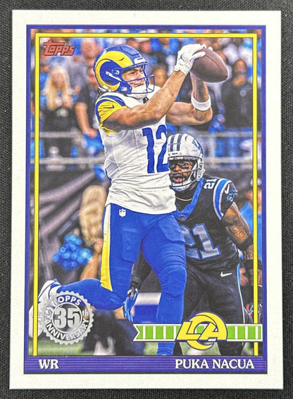 Puka Nacua 2026 Topps Flagship 1991 Rams