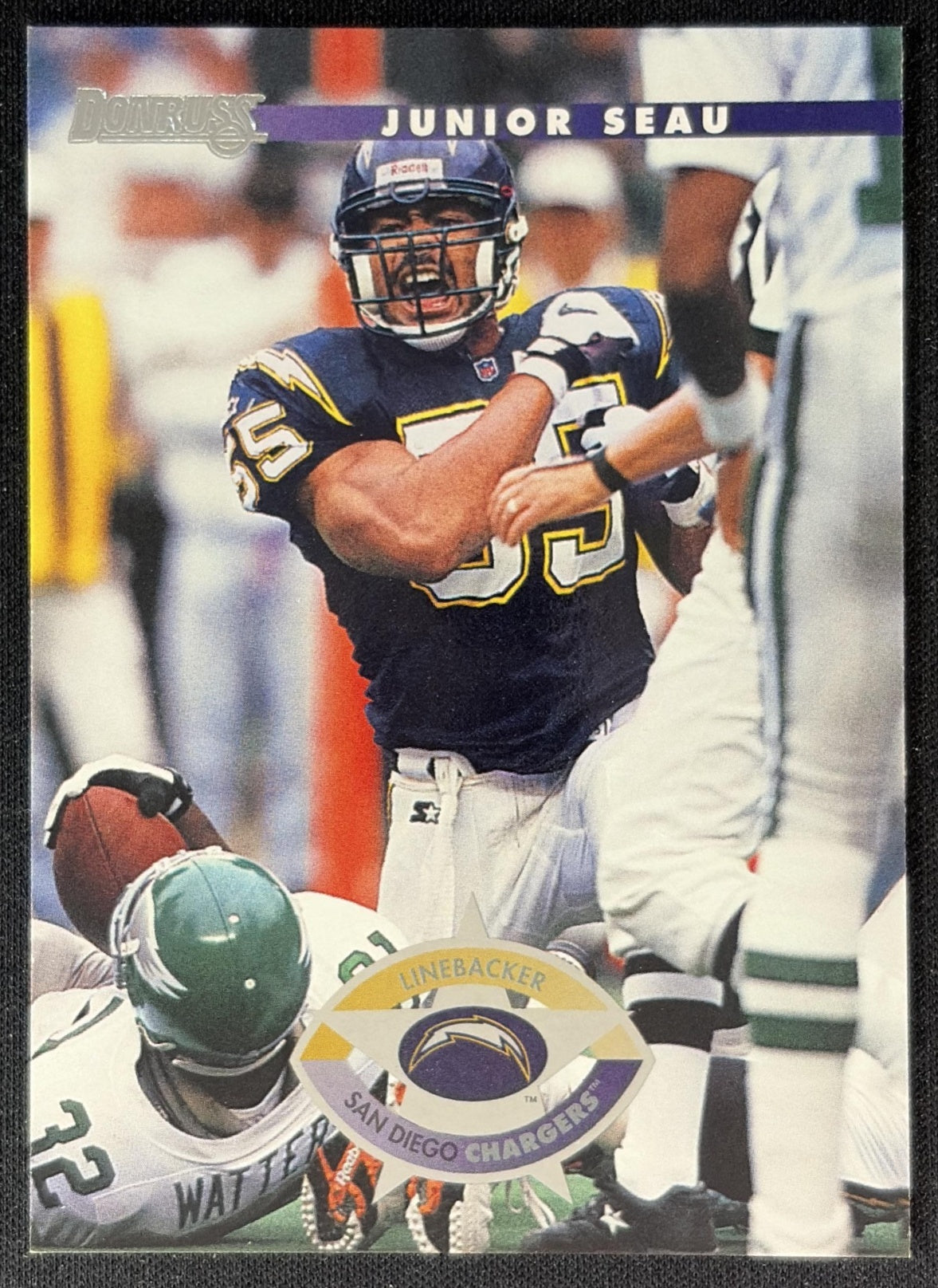 Junior Seau 1996 Donruss Chargers Front